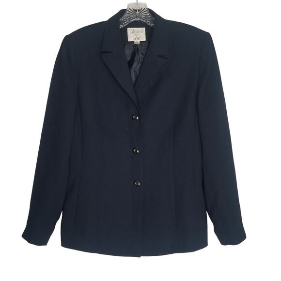 Collections for Le Suit Women's 3 Button Blazer, Blue, Size 12 - Picture 1 of 9